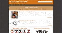 Desktop Screenshot of cordlessimpactdriverhq.com